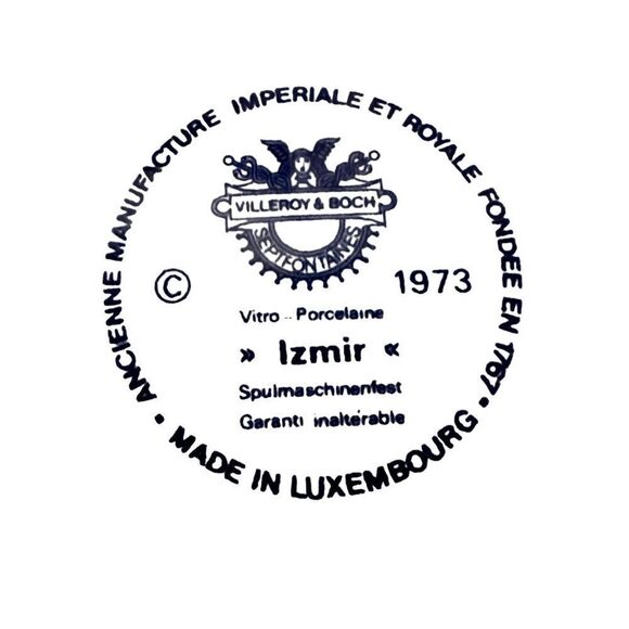 Villeroy & Boch~ Izmir 8” Side Plate ~ made in Luxembourg - Picture 3 of 3
